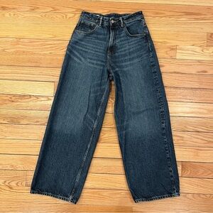 Zara Dark Blue Baggy Fit Jeans